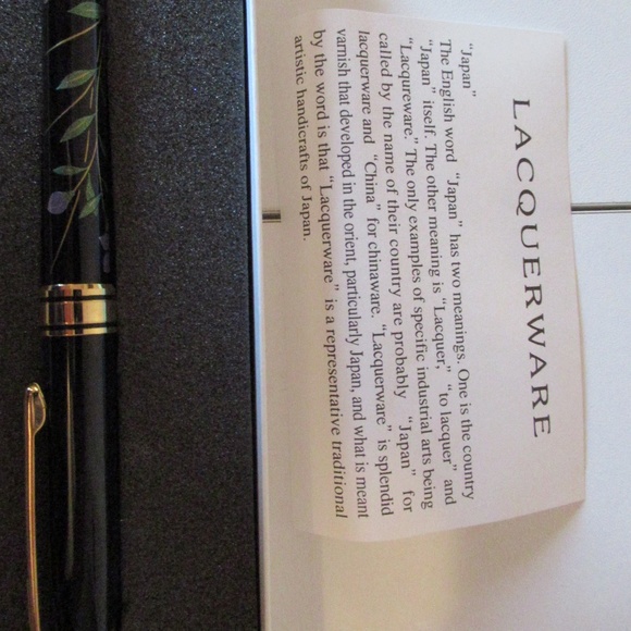 Japanese Black Lacquerware Pen - Picture 4 of 7
